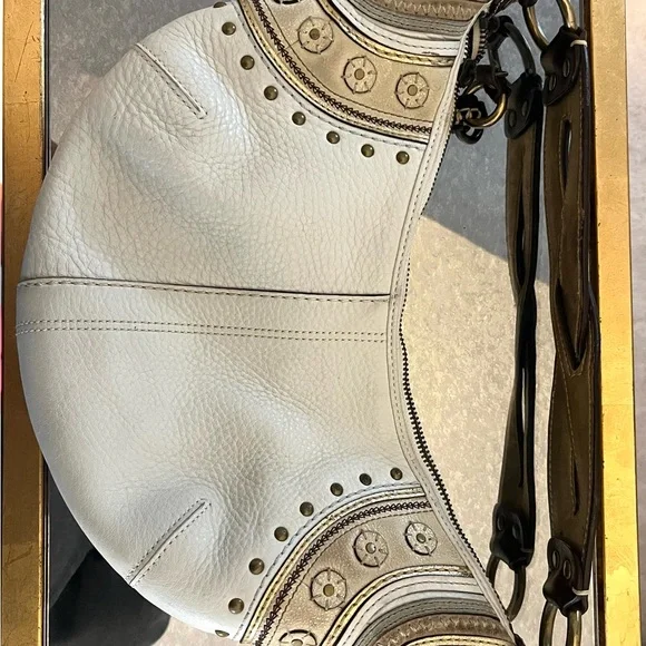 Y2K coach hobo studded leather bag / no hang tag - Picture 3 of 9